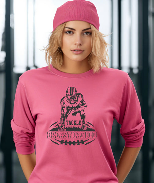 Tackle breast cancer long sleeve top