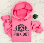 Pink out breast cancer hoodie