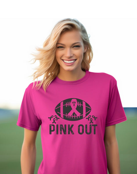 Pink out breast cancer tee