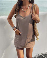Favorite summer dress with shorts