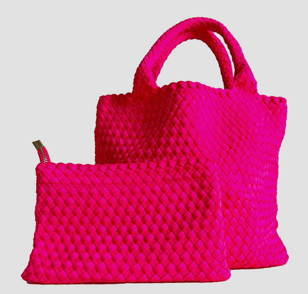 AhDorned Lily tote hot pink