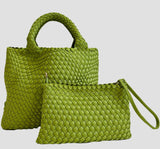 AhDorned Lily tote pea green