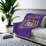 NR purple soccer Velveteen Plush Blanket