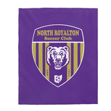 NR purple soccer Velveteen Plush Blanket