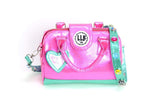 Little Lunch Bag Insulated Purse in Pink and MInt