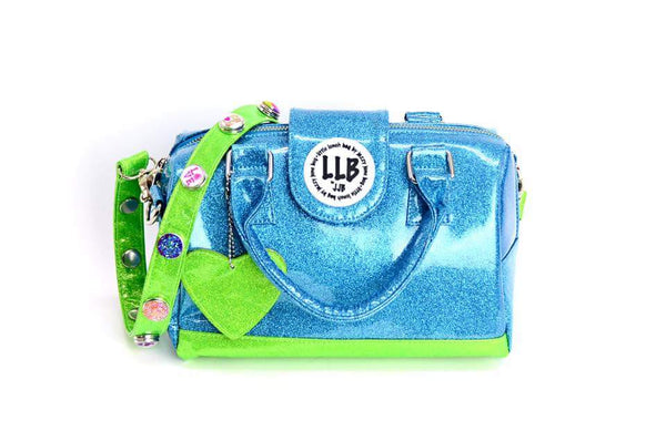 Little Lunch Bag Insulated Purse in Blue and Green