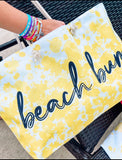 Beach bum tote bag