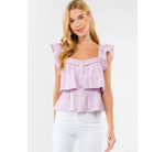 Cali Tiered cami lilac top