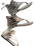Bronze metallic sandal