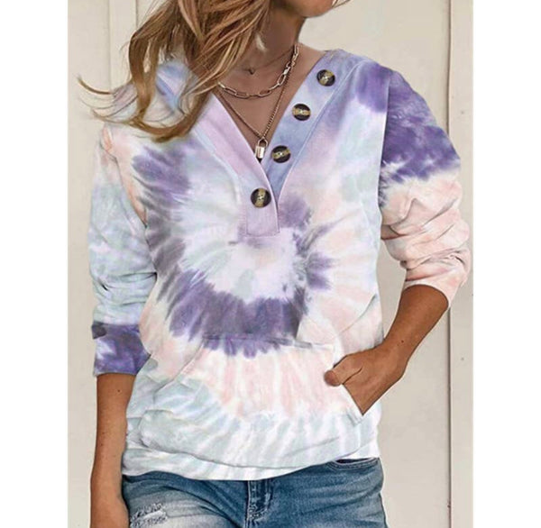 Tie dye let’s go out top